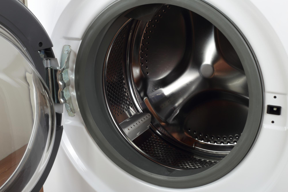 Home Appliance Closeup Open Door Washing Machine