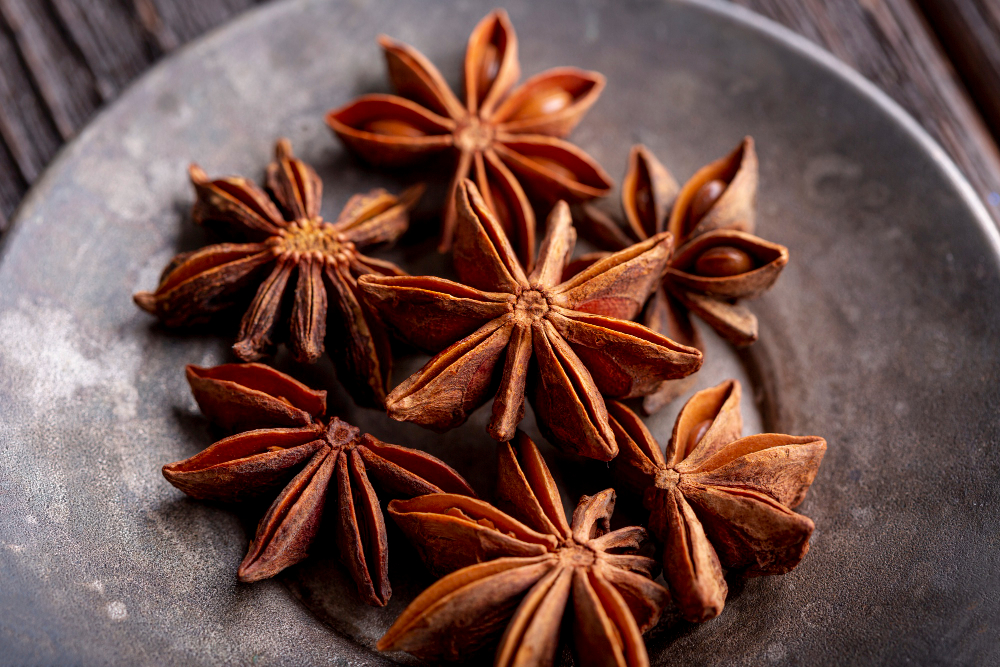 High Angle Plate With Star Anise