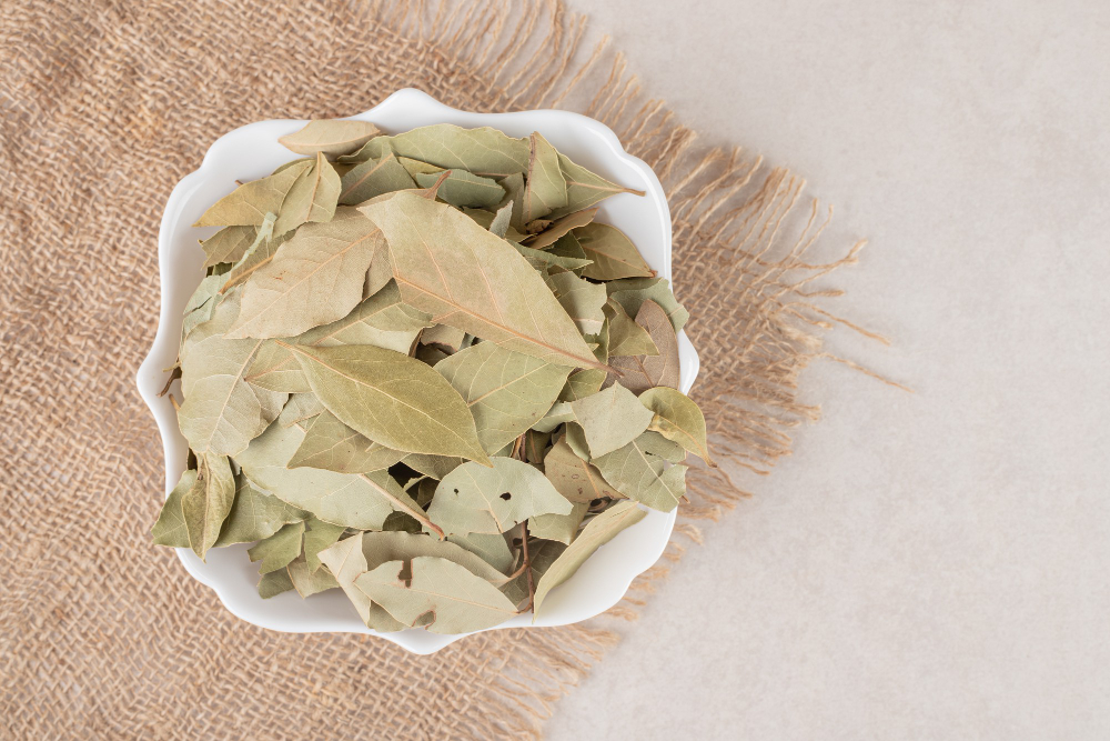 fried-green-bay-leaves-ceramic-cup