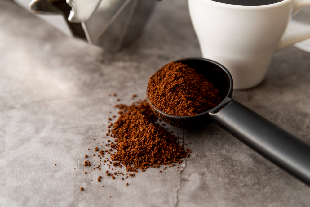 Close Up Coffee Powder Spoon