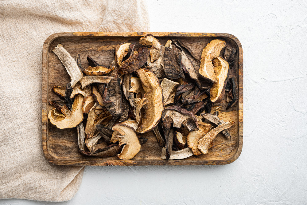 dried-wild-mushrooms-set-white-background-top-view-flat-lay