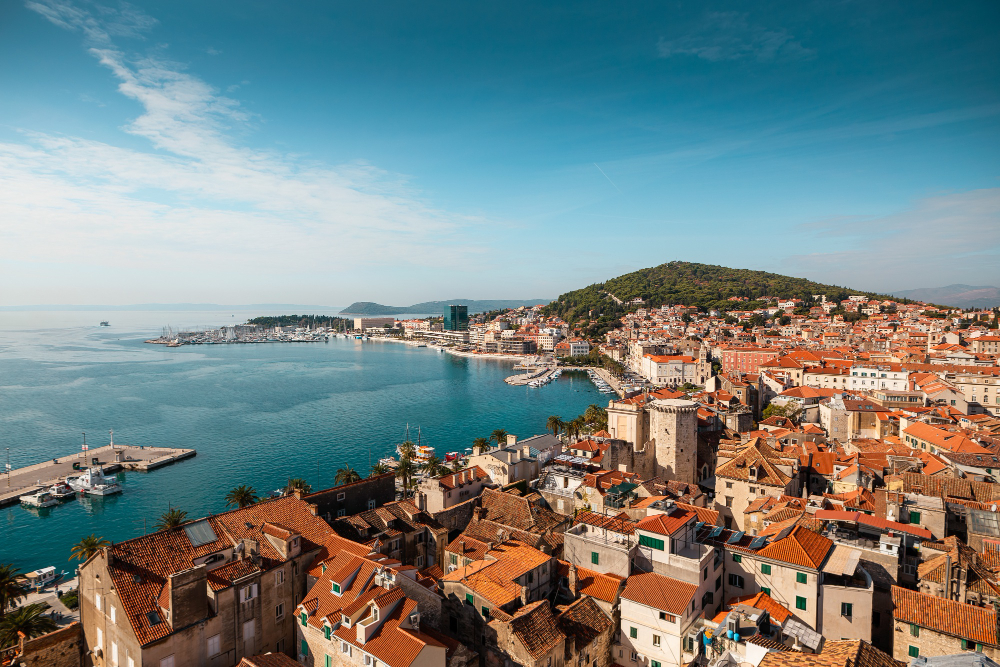 High Angle View Split Dalmatia Croatia