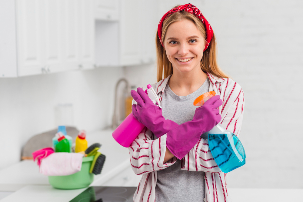 Young Woman Prepared Clean
