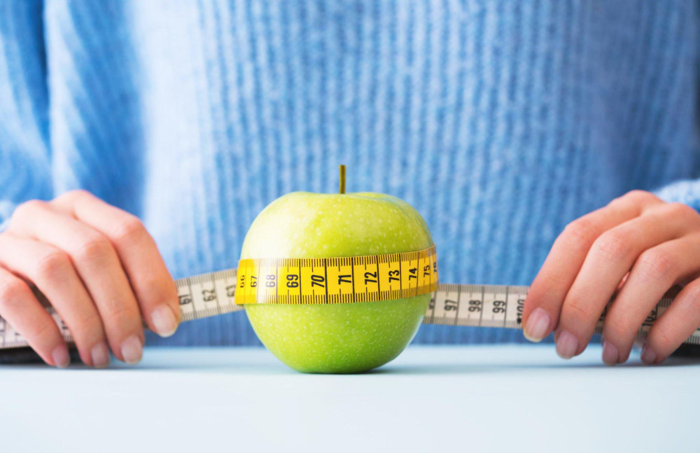 Dieting Tape Measure Apple Fruit Women