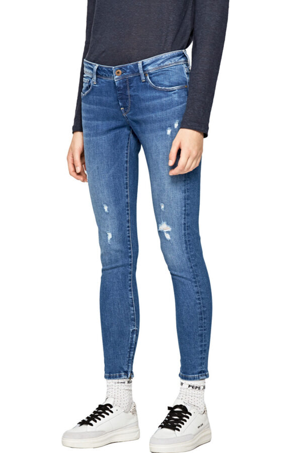 Pepe Jeans Damske Modre Dziny Cher 1