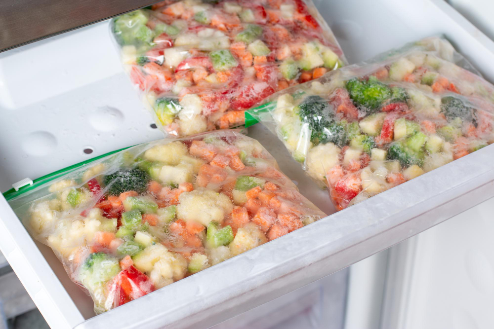 Frozen Vegetables Bag Freezer Long Term Storage Products Frozen Food