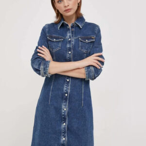 Pepe Jeans dámské modré džínové šaty - M (0)
